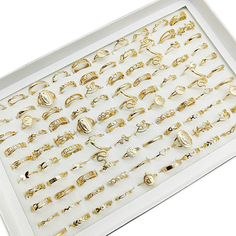 Chic Gold Rings Set for Women