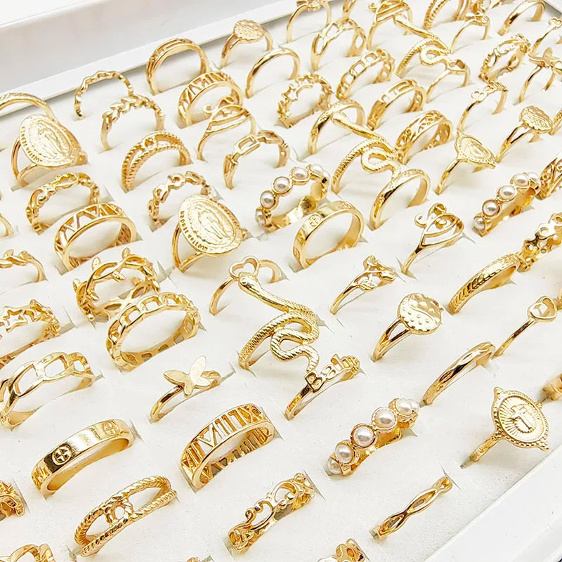 Chic Gold Rings Set for Women