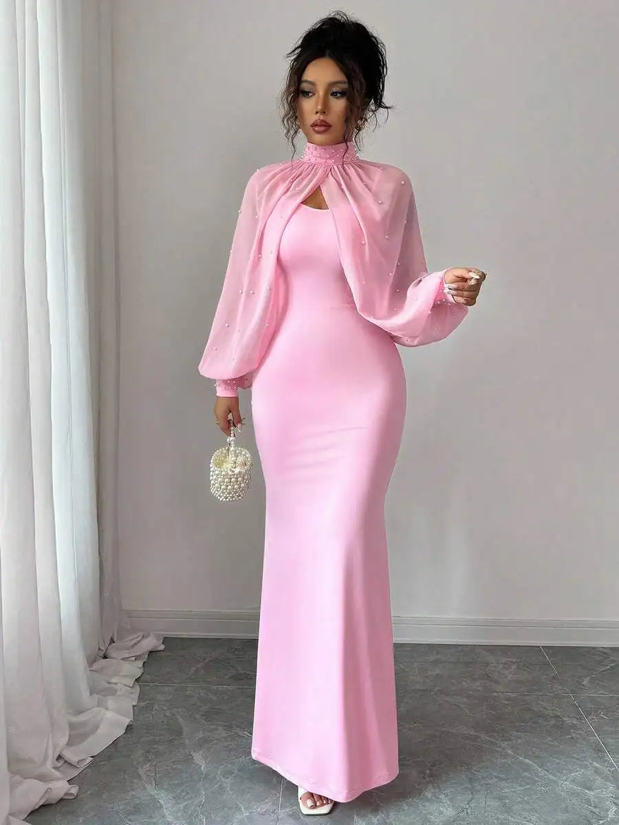 Glamorous Pink Mermaid Dress