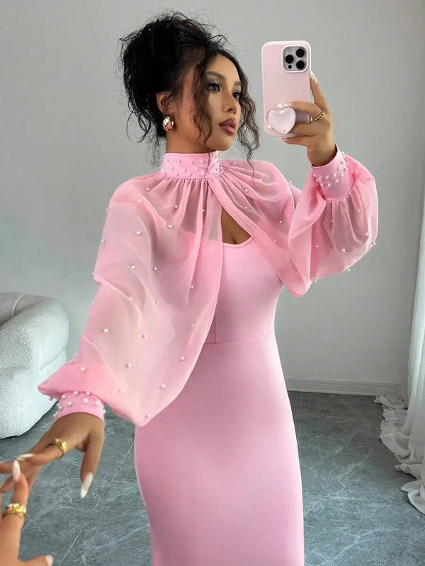 Elegant-Pink-Mermaid-Gown-with-Beaded-Sheer-Capelet-Bodycon-Slip-Dress-Set.jpg
